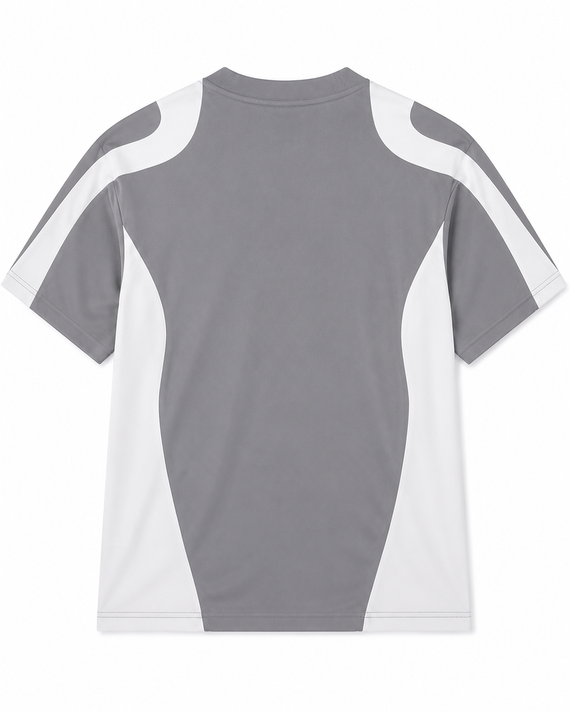 Happy Young Apparel Men's Premium Grey & White Performance Crew Neck T-Shirt